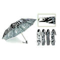 Parapluie coupe-vent 3 plis noir et blanc (YS-3FM21083911R)